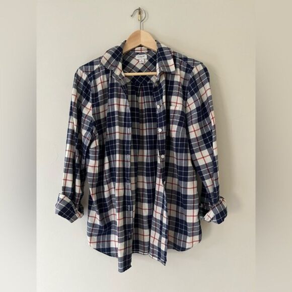 J Crew Flannel Shirt Size M - Picture 2 of 5